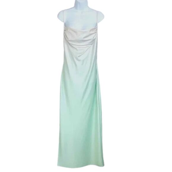 Michael Costello x REVOLVE Porter Dress in Mint Ombre Size Small - Picture 9 of 9